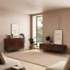 Mueble TV 160 cm Nogal Eleanor Top Mueble Ambiente Completo