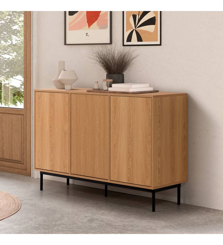 Aparador 120 cm Roble Eleanor Top Mueble Ambiente