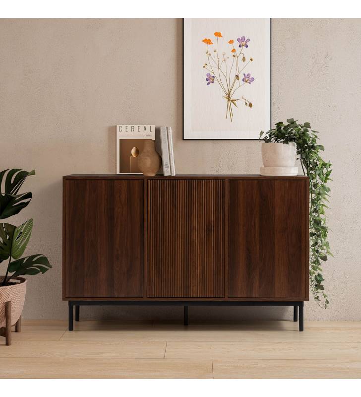 Aparador 120 cm Nogal Eleanor Top Mueble Ambiente