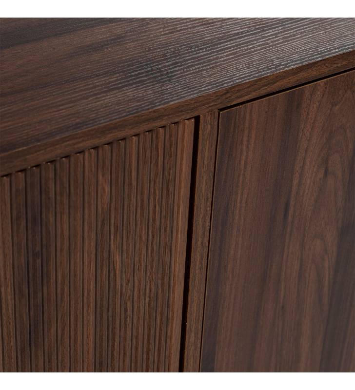 Aparador 120 cm Nogal Eleanor Top Mueble Detalle