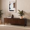Mueble Tv 160 cm Nogal Elizabeth Top Mueble Ambiente