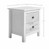 Mesita de Noche Magda Top Mueble Dimensiones
