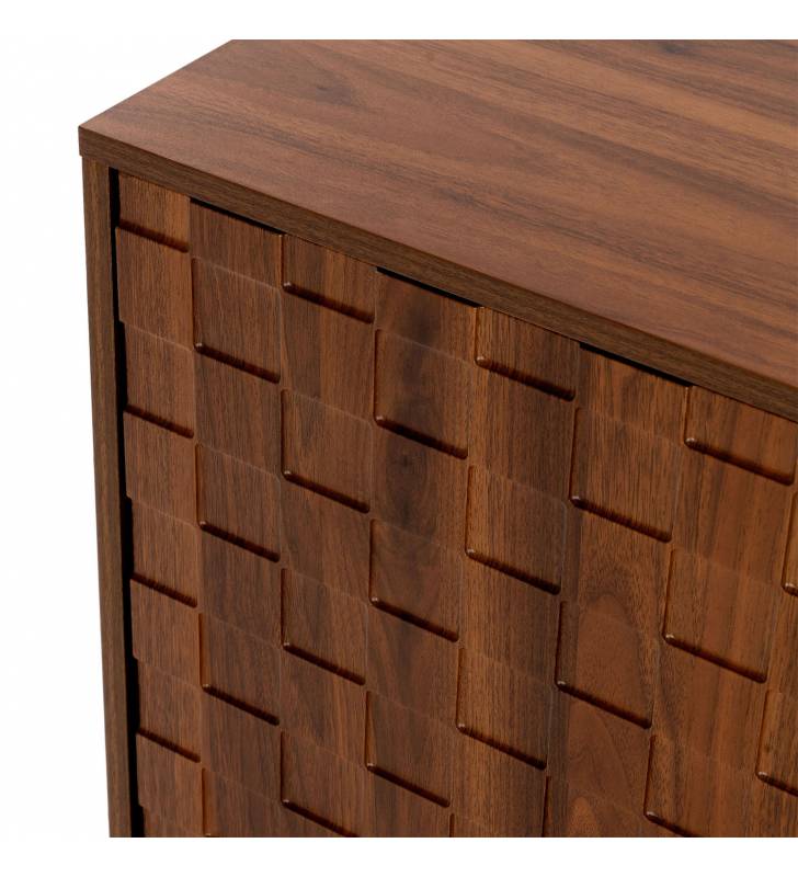 Aparador 120 cm Nogal Elizabeth Top Mueble Detalle
