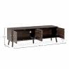 Mueble TV 160 cm Nogal Elizabeth Top Mueble Dimensiones