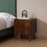 Mesita de Noche Nogal 45 cm Elizabeth Top Mueble Ambiente