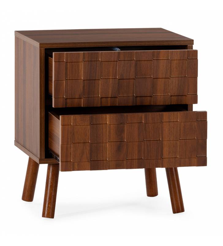 Mesita de Noche Nogal 45 cm Elizabeth Top Mueble 2