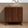 Cómoda Nogal 3 Cajones Elizabeth Top Mueble Ambiente