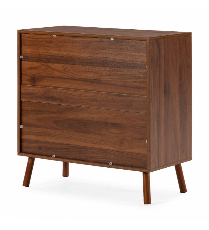 Cómoda Nogal 3 Cajones Elizabeth Top Mueble 5