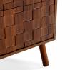 Cómoda Nogal 3 Cajones Elizabeth Top Mueble Detalle