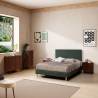 Cómoda Nogal 3 Cajones Elizabeth Top Mueble Ambiente Completo