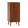 Sinfonier Nogal 4 Cajones Elizabeth Top Mueble