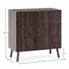 Cómoda Dormitorio Nogal Elizabeth Top Mueble Dimensiones