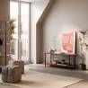 Mueble Tv Minimalista Nogal Hannah Top Mueble Ambiente