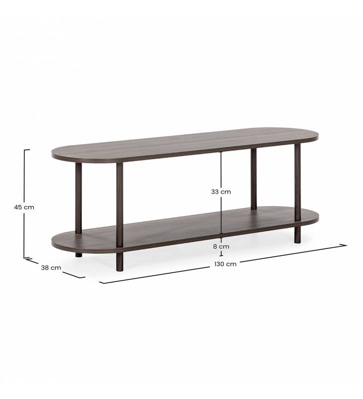 Mueble Tv Minimalista Nogal Hannah Top Mueble Dimensiones