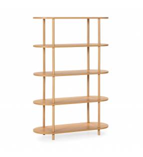 Estantería Abierta 100 cm Roble Hannah Top Mueble