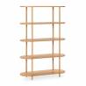 Estantería Abierta 100 cm Roble Hannah Top Mueble