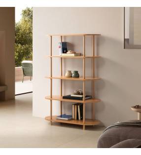 Estantería Abierta 100 cm Roble Hannah Top Mueble Ambiente