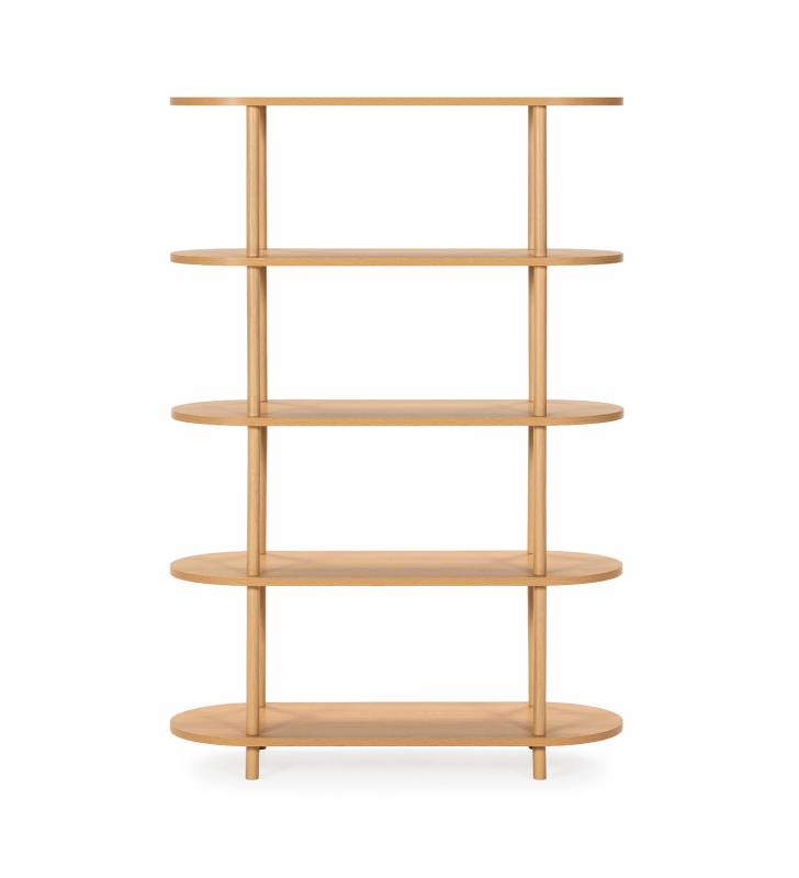 Estantería Abierta 100 cm Roble Hannah Top Mueble 2