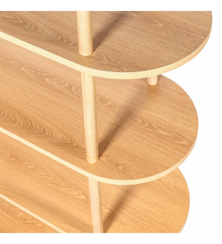 Estantería Abierta 100 cm Roble Hannah Top Mueble Detalle
