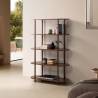 Estantería Abierta 100 cm Nogal Hannah Top Mueble Ambiente