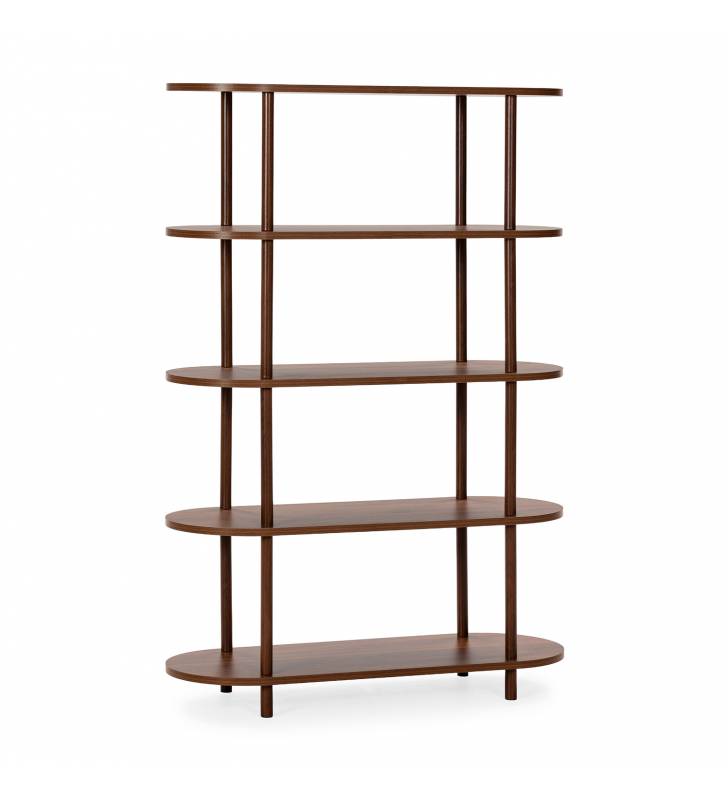 Estantería Abierta 100 cm Nogal Hannah Top Mueble