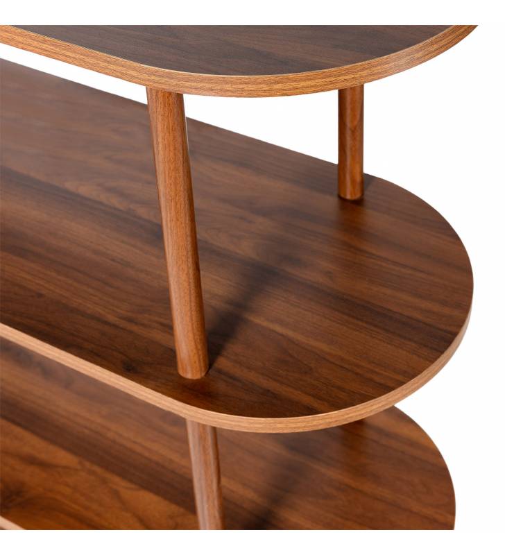 Estantería Abierta 100 cm Nogal Hannah Top Mueble Detalle