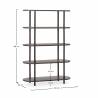 Estantería Abierta 100 cm Nogal Hannah Top Mueble Dimensiones