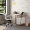 Escritorio con Cajones Blanco Naranja Gabriella Top Mueble Ambiente
