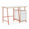 Escritorio con Cajones Blanco Naranja Gabriella Top Mueble