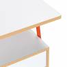 Escritorio con Cajones Blanco Naranja Gabriella Top Mueble Detalle