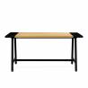 Mesa Comedor 160 cm Roble Negro Skog Top Mueble 2