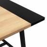 Mesa Comedor 160 cm Roble Negro Skog Top Mueble Detalle