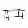 Mesa Comedor 160 cm Roble Negro Skog Top Mueble Dimensiones
