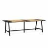 Mesa Comedor 240 cm Roble Negro Skog Top Mueble