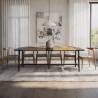 Mesa Comedor 240 cm Roble Negro Skog Top Mueble Ambiente