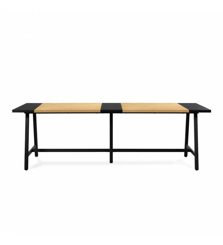 Mesa Comedor 240 cm Roble Negro Skog Top Mueble 2