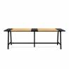 Mesa Comedor 240 cm Roble Negro Skog Top Mueble 2