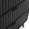 Cómoda Dormitorio Negro Layla Top Mueble Detalle