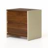 Mesita de Noche Bicolor Nogal Crema Sannah Top Mueble 5