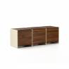 Mueble TV Nogal Crema 130 cm Sannah Top Mueble