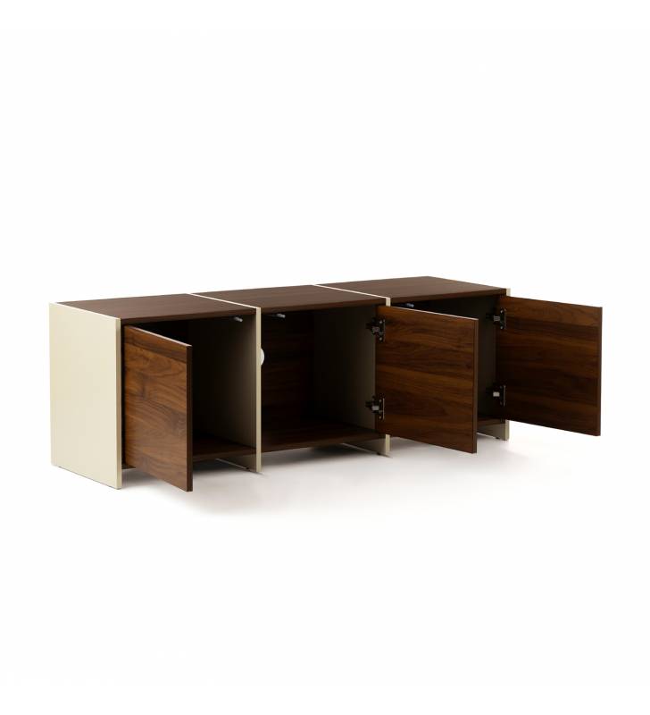 Mueble TV Nogal Crema 130 cm Sannah Top Mueble 2