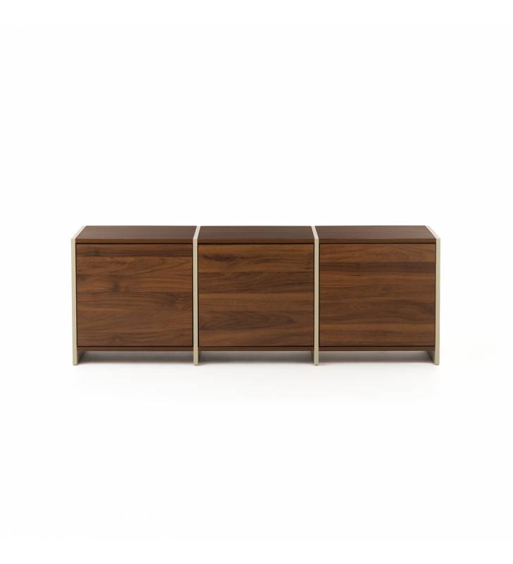 Mueble TV Nogal Crema 130 cm Sannah Top Mueble 3