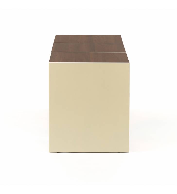 Mueble TV Nogal Crema 130 cm Sannah Top Mueble 4