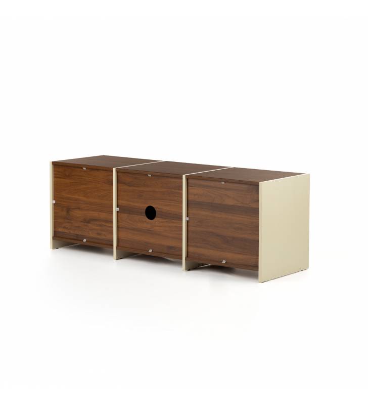 Mueble TV Nogal Crema 130 cm Sannah Top Mueble 5