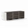 Mueble TV Nogal Crema 130 cm Sannah Top Mueble Dimensiones