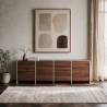 Mueble TV Nogal Crema 160 cm Sannah Top Mueble Ambiente