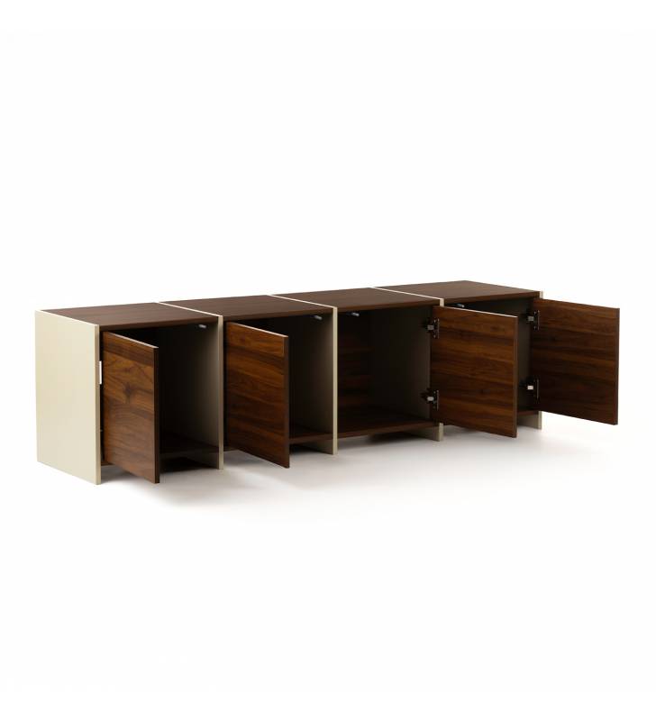 Mueble TV Nogal Crema 160 cm Sannah Top Mueble 2
