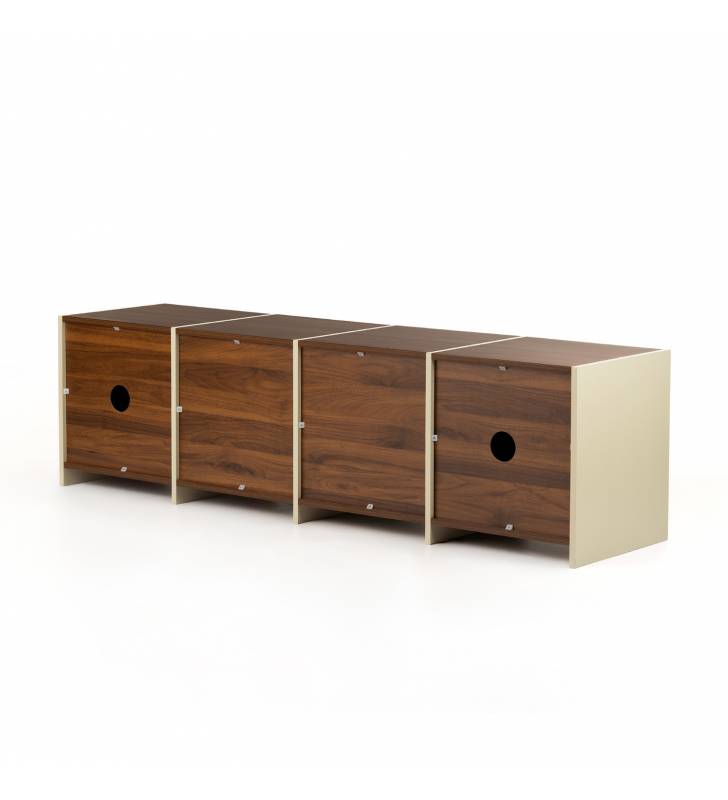 Mueble TV Nogal Crema 160 cm Sannah Top Mueble 5
