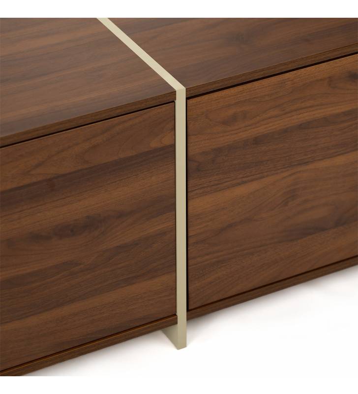 Mueble TV Nogal Crema 160 cm Sannah Top Mueble Detalle