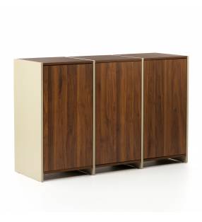 Aparador 120 cm Nogal Crema Sannah Top Mueble
